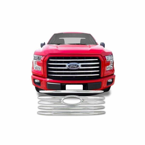 Lastplay CCI Grille Overlay for 2015 Ford F150 XLT - Chrome LA3571958